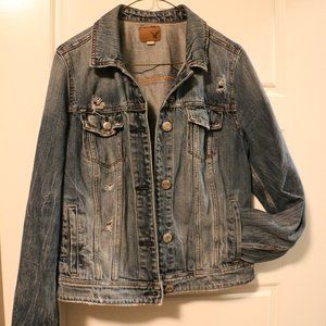 American Eagle Distressed Denim Jacket